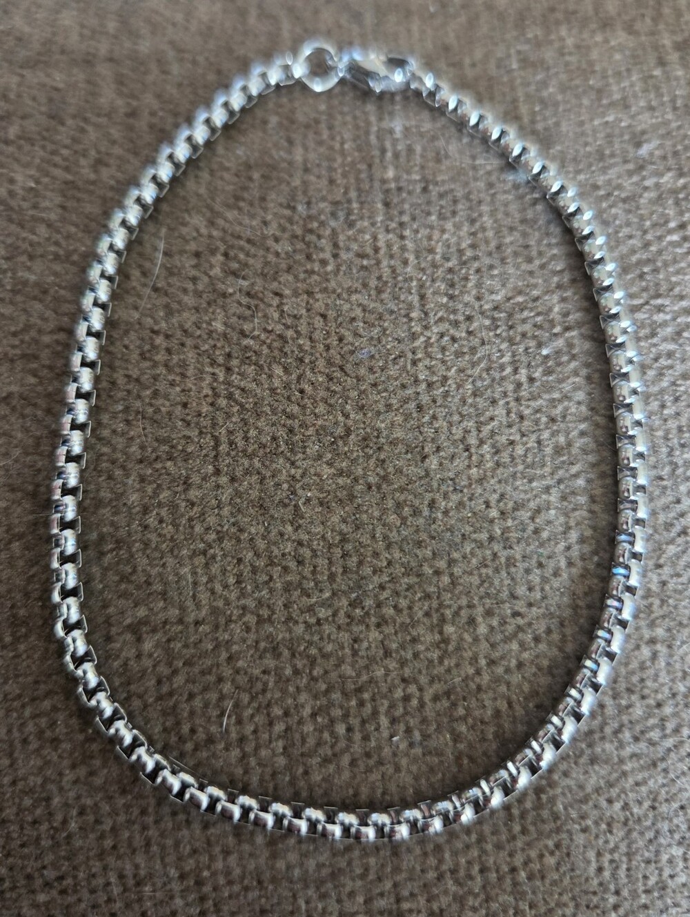 Unisex Stainless Steel Silver Bracelet 8.5" Durable Everyday Jewelry